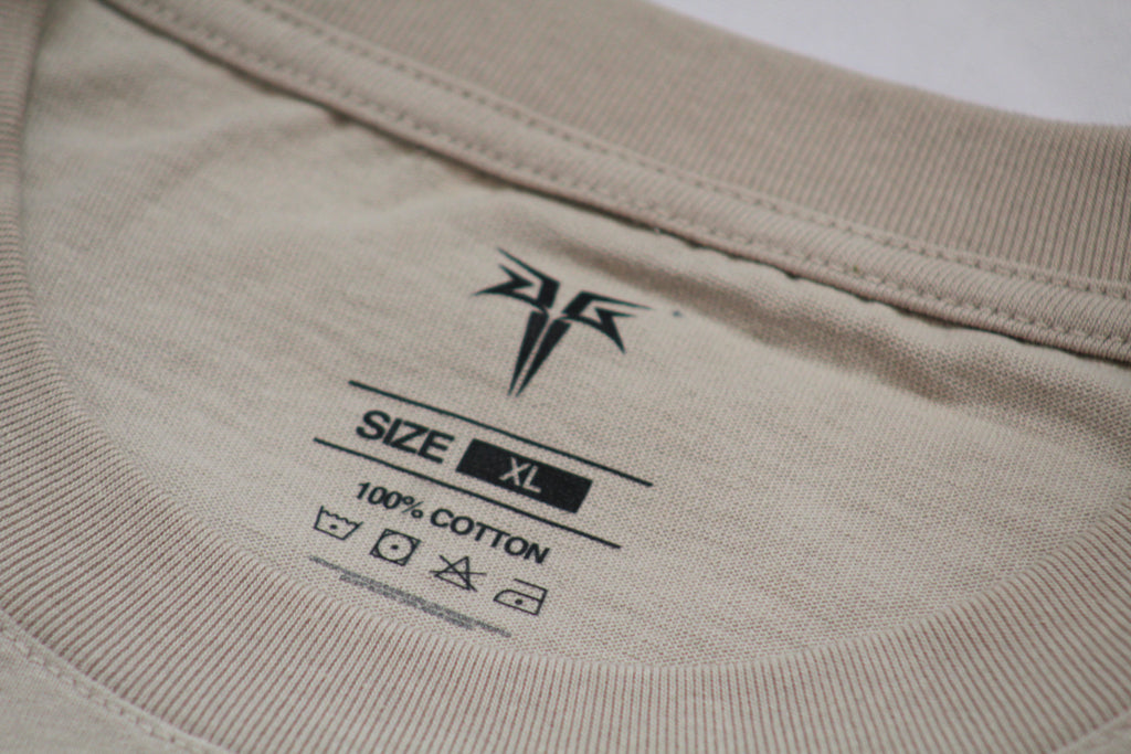 Leunam V Oversized Skeleton Floral Graphic Tee (Beige)