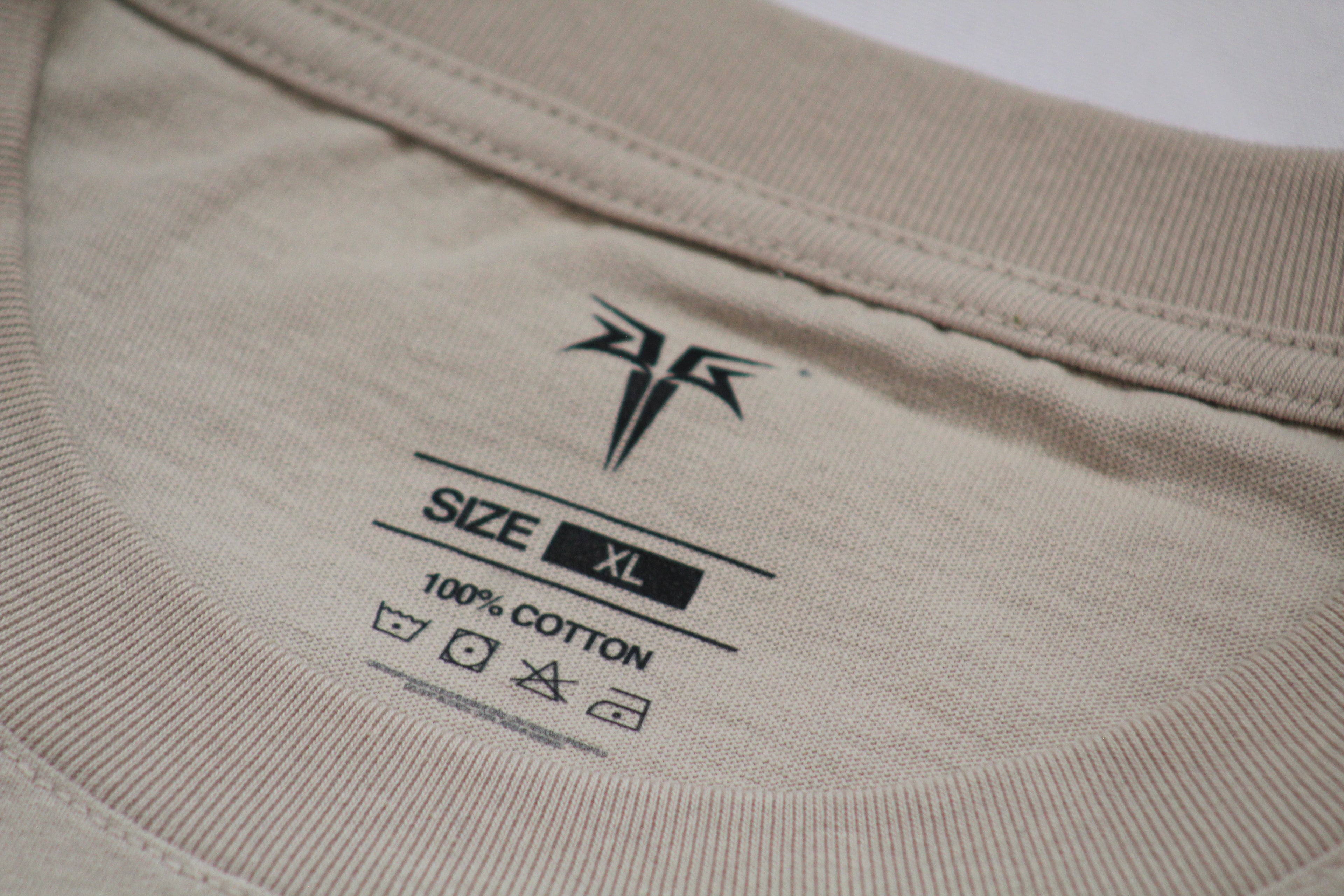 Leunam V Oversized Skeleton Floral Graphic Tee (Beige)