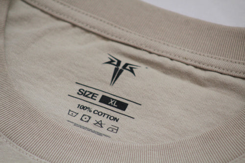 Leunam V Oversized Skeleton Floral Graphic Tee (Beige)