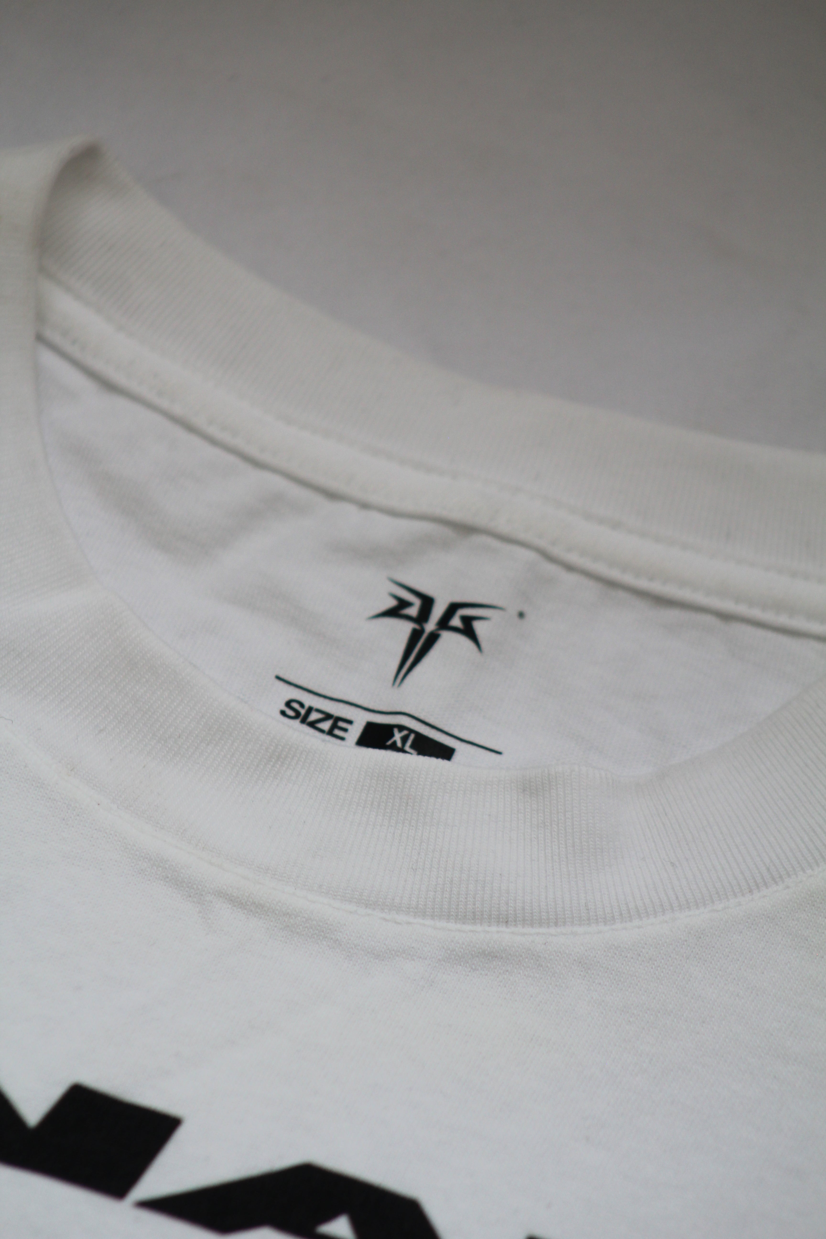 Leunam V Oversized Skeleton Floral Graphic Tee (white)