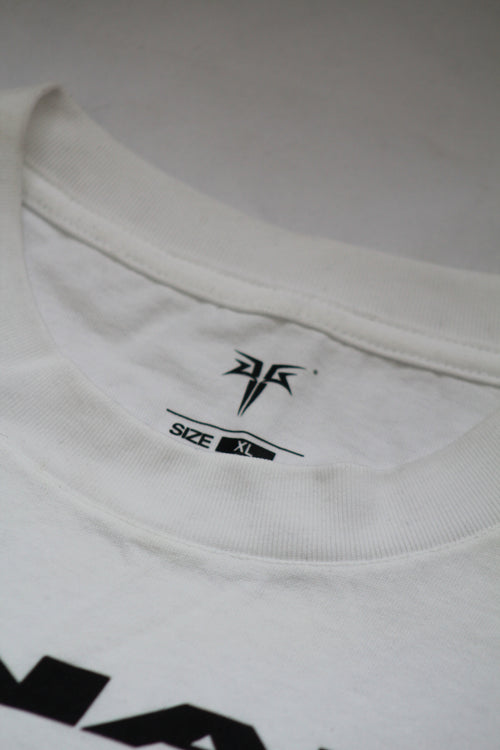 Leunam V Oversized Skeleton Floral Graphic Tee (white)